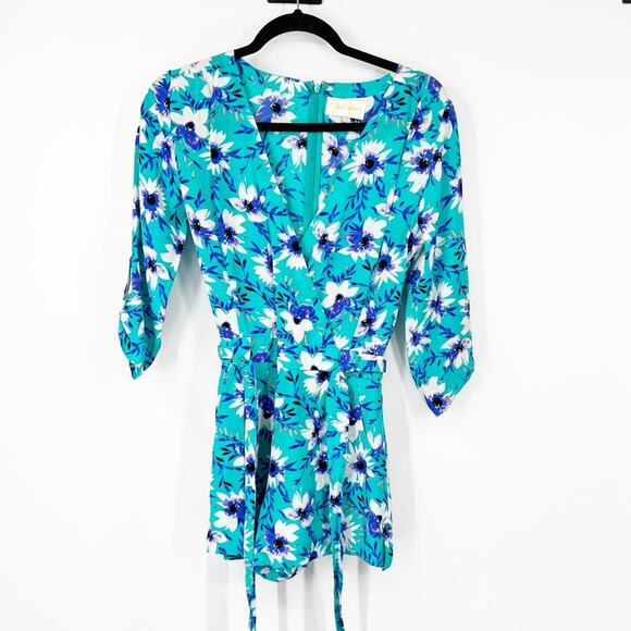 Yumi Kim Liz Romper in Perfect Day Bouquet Silk - Picture 2 of 8